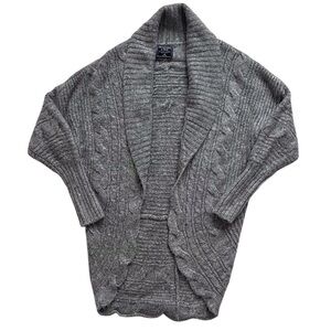 Abercrombie Grey Cocoon Cardigan Sweater Knit Neutral Casual Lounge Normcore XS